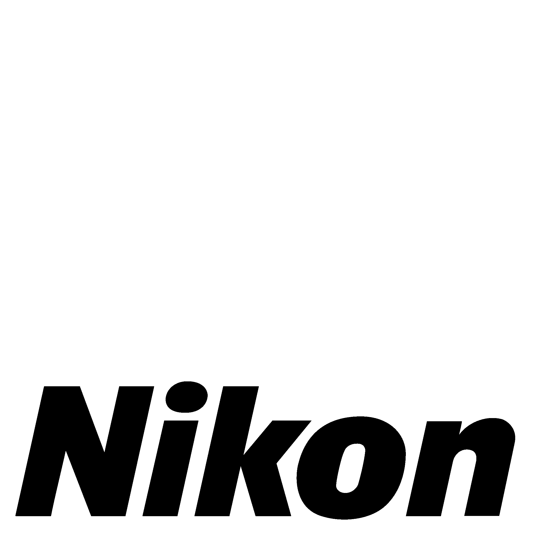 Nikon Logo Black And White - Nikon Logo (2400x2400), Png Download