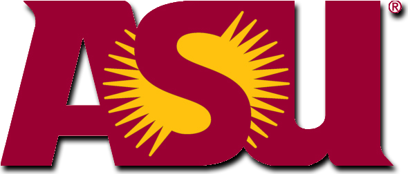 Arizona State University Tempe Logo (590x252), Png Download