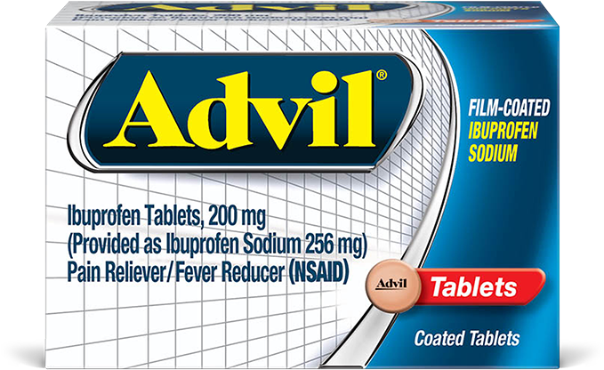 Advil Film Coated Tablets (812x485), Png Download