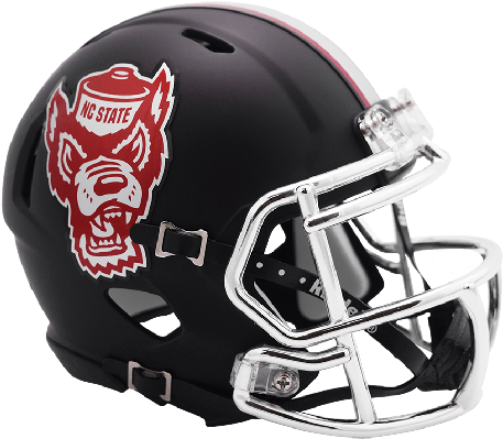 Nc State Black Football Helmet (475x415), Png Download
