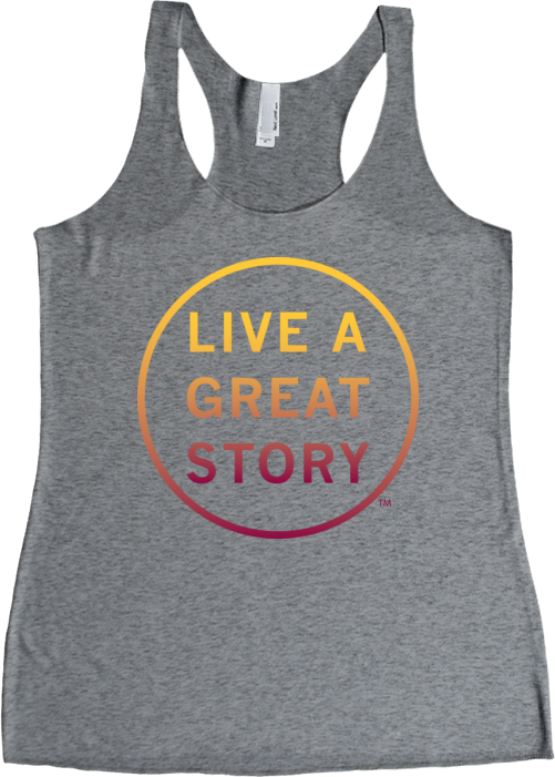 Live A Great Story Ladies Racerback Tank Asu Arizona - Everything Is Ok Catbug T Shirt (501x701), Png Download