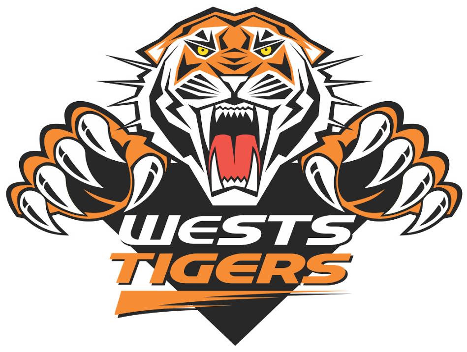 Clip Art Free Download Transparent Tiger West - West Tigers Nrl Logo (1600x1067), Png Download
