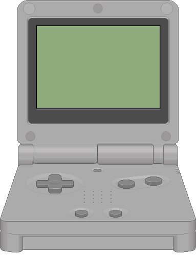 Gameboy Advance Sp - Game Boy Advance Sp Icon (383x497), Png Download