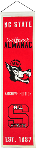 North Carolina State Nc State Wolfpack Logo Evolution - College Flags And Banners Co. Nc State Wolfpack 3x5 (500x500), Png Download