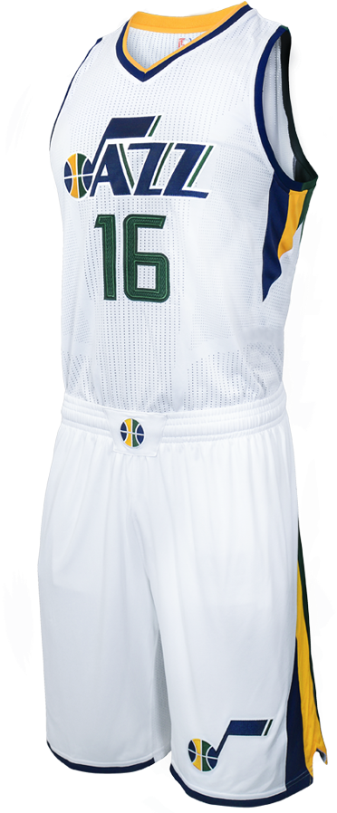 Utah Jazz Home Jersey (450x900), Png Download