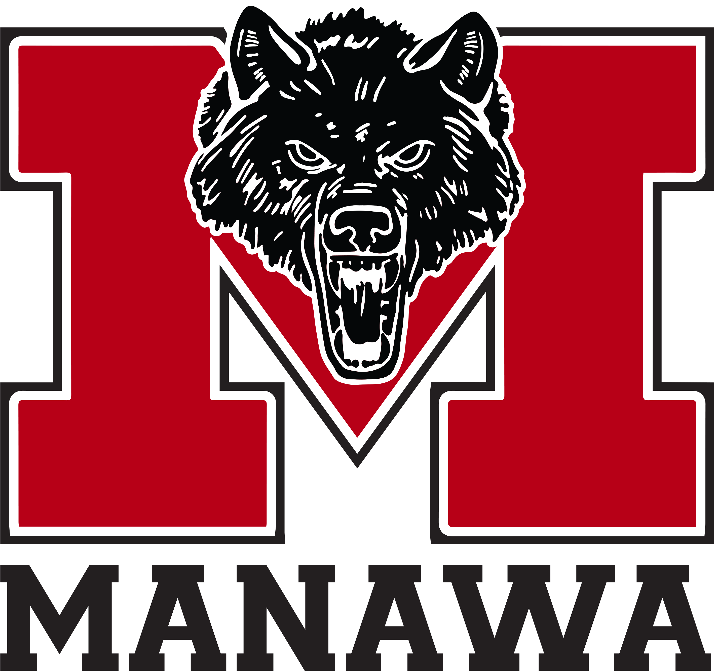 Download Manawa Wolf Full Sized Color Png Manawa Logo Full Size PNG