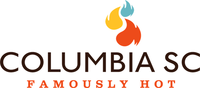 Columbia Visitors Bureau Rolls Out New Brand, Logo - Columbia Sc Famously Hot Logo (700x309), Png Download