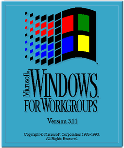 Windows 95 Logo Png - Windows 3.1 (450x312), Png Download