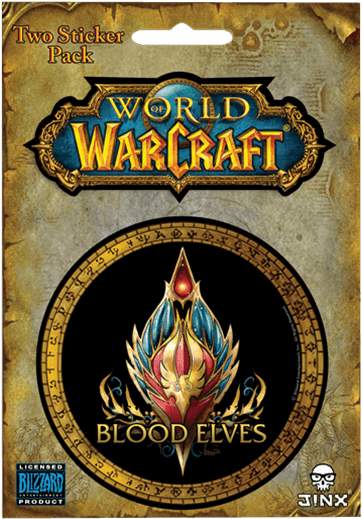 Blood Elf World Of Warcraft Race Stickers - World Of Warcraft Race Sticker (555x555), Png Download