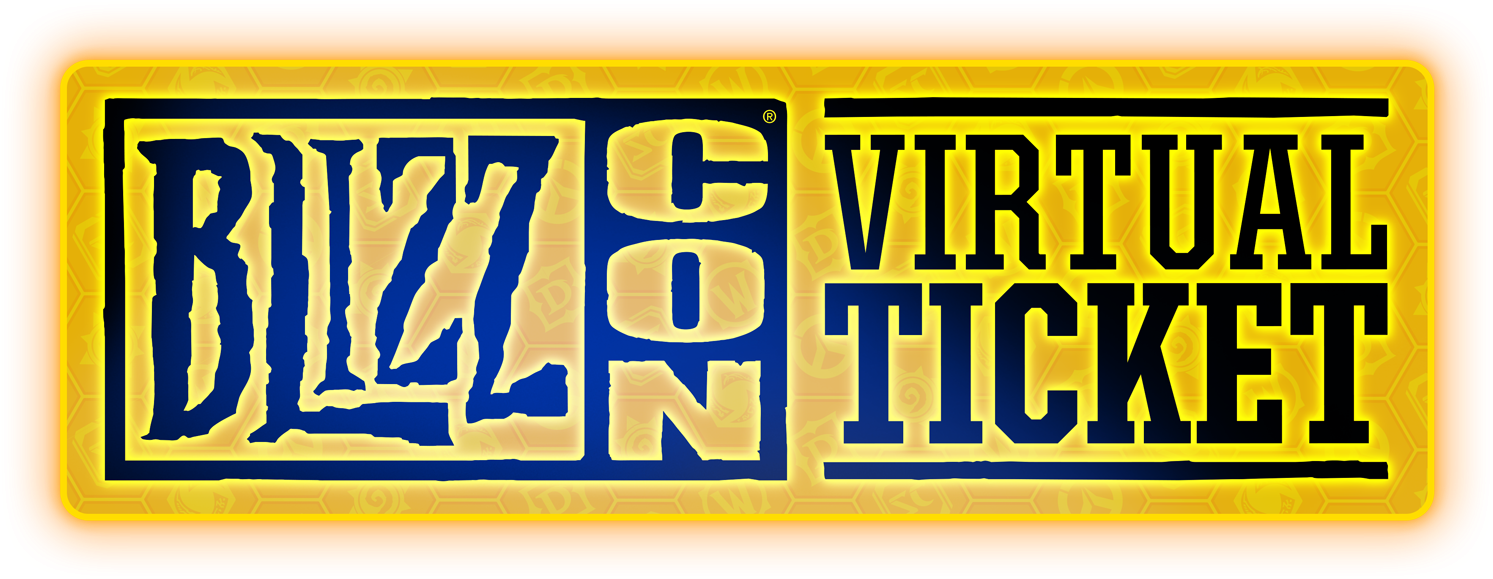2018 Blizzcon Virtual Ticket (1600x727), Png Download