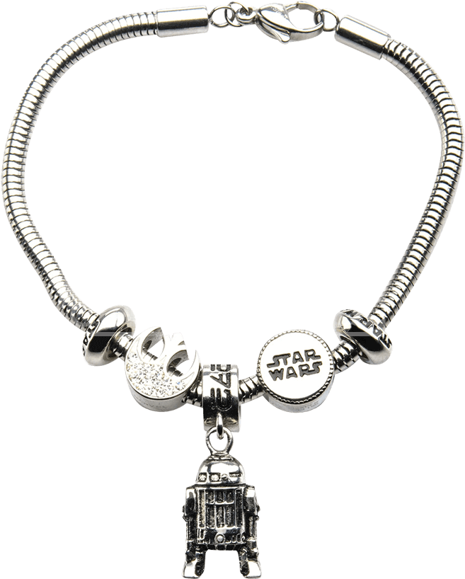 Star Wars R2d2 Rebel Alliance Logo Charm Bracelet - Los Altos Men's Round Toe Black Genuine Leather Bull (850x850), Png Download