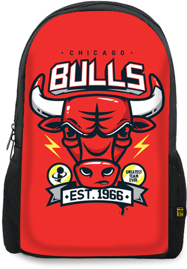 Chicago Bulls Printed Backpacks - Dope Chicago Bulls (600x700), Png Download