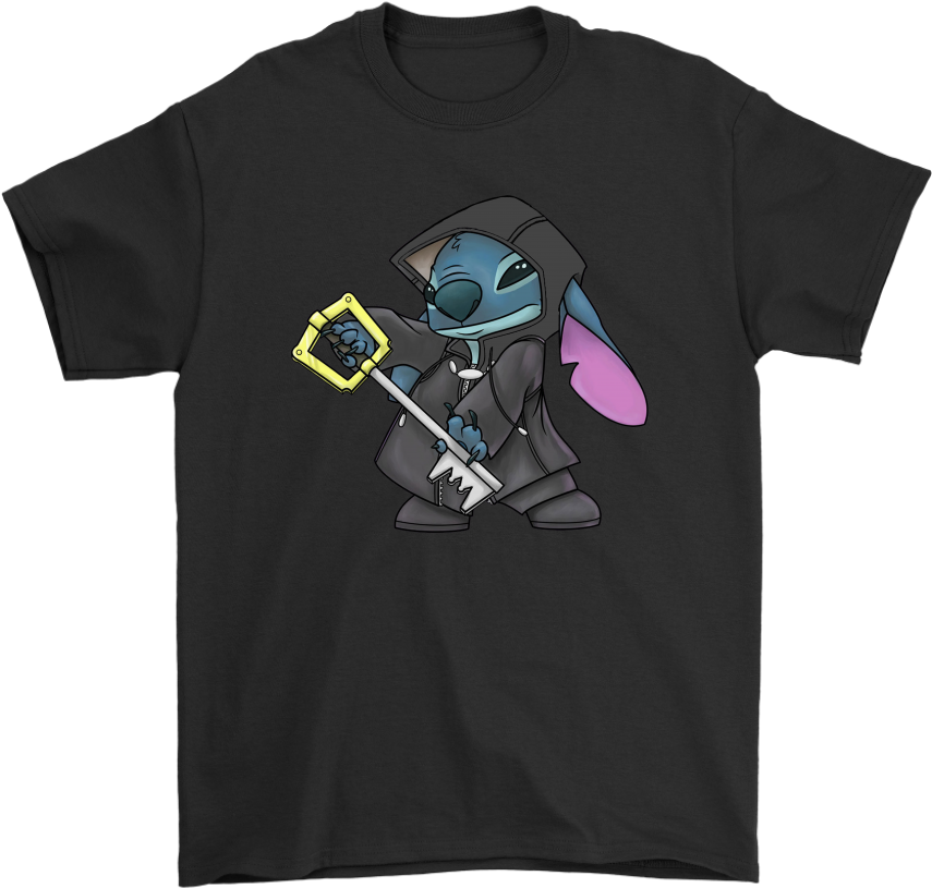 Mashup Kingdom Hearts Stitch With Kingdom Key Shirts - Kingdom Hearts Hoodies & Sweatshirts (480x480), Png Download