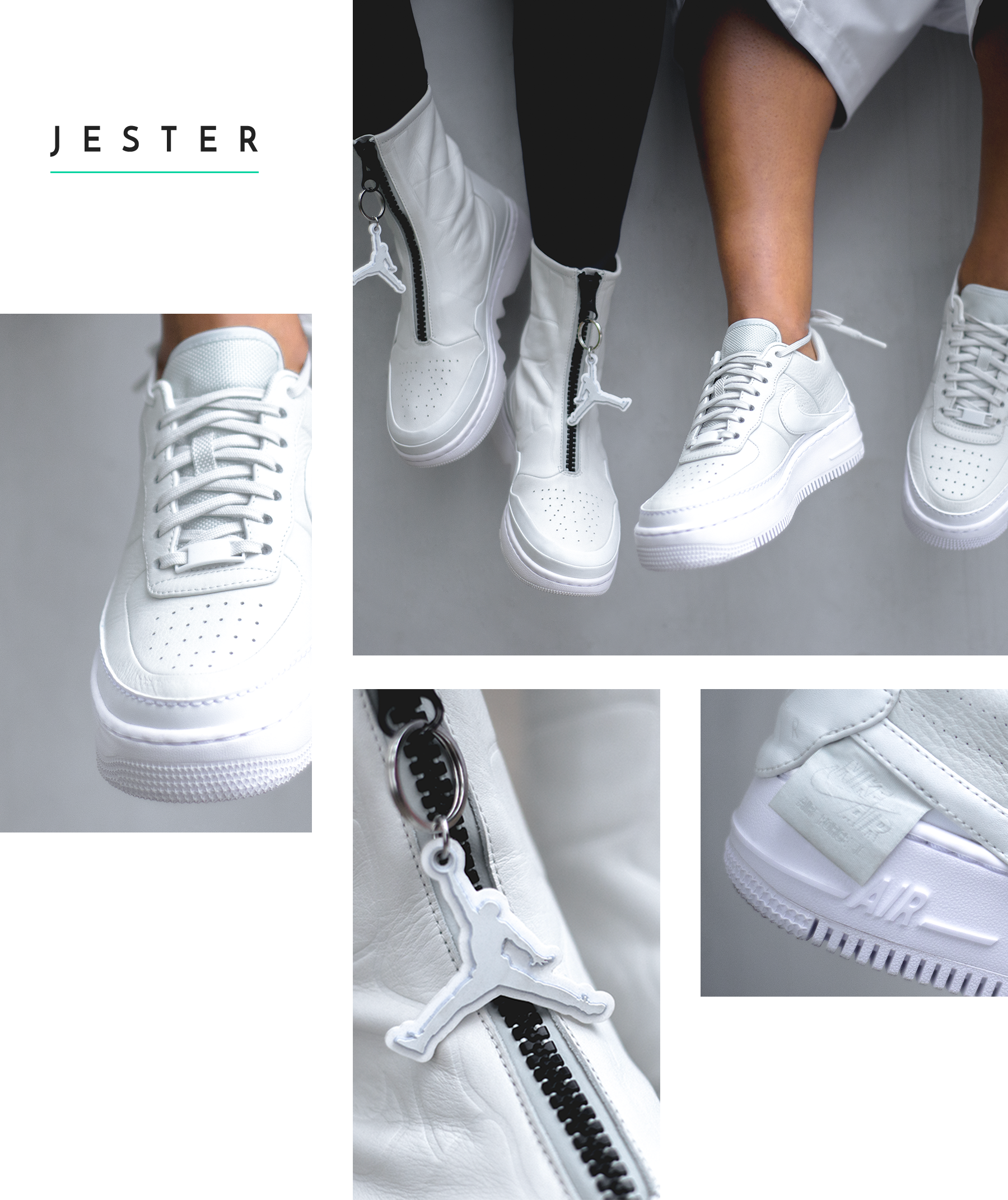 Nike The 1 Reimagined Jester Xx Air Force 1 Jordan (1800x2142), Png Download