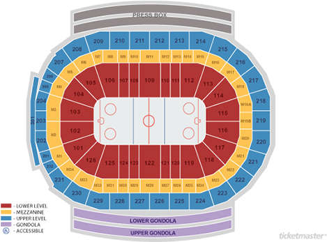 Detroit Red Wings - Section 112 Row 6 Seats 12 16 Little Caesars Arena (500x500), Png Download