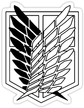 Shingeki No Kyojin Cosplay Attack On Titan Investigation - Attack On Titan Silhouette (375x360), Png Download