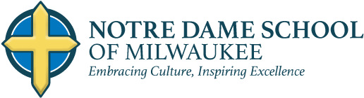 Notre Dame - Notre Dame Middle School Milwaukee (576x216), Png Download