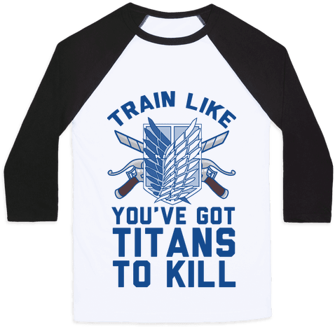 Titans To Kill Baseball Tee - Attack On Titans T Shirt (484x484), Png Download