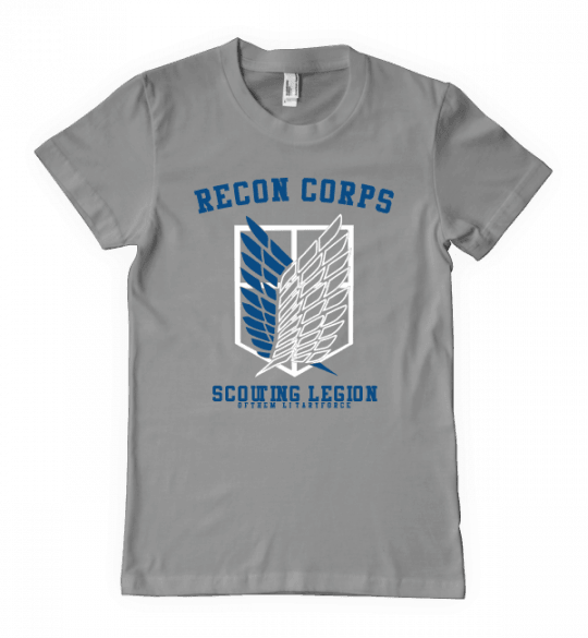 Attack On Titans Survey Cops - Skater T Shirt Design (540x585), Png Download