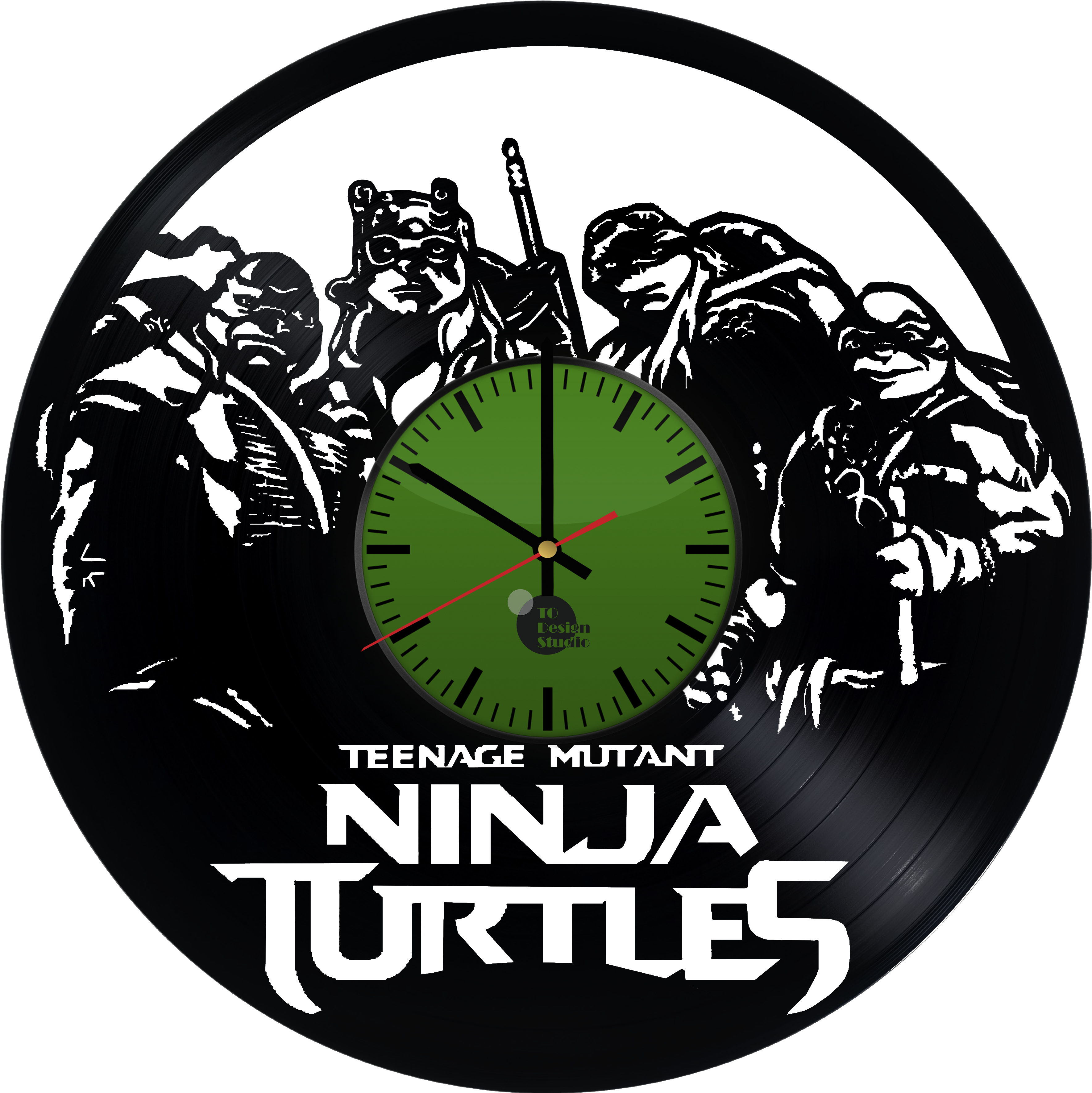 Teenage Mutant Ninja Turtles Handmade Vinyl Record - Teenage Mutant Ninja Turtles (4016x4016), Png Download