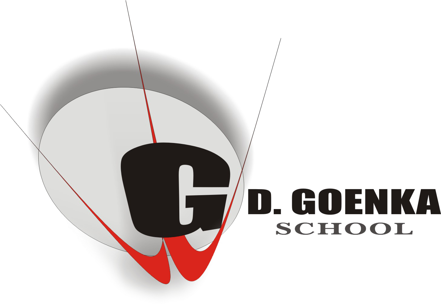 Gd Goenka School Logo - Gd Goenka Public School Logo (1605x1037), Png Download