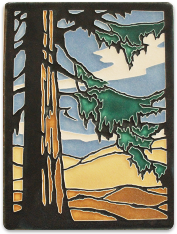 California Redwood Tile - Yoshiko Yamamoto (400x480), Png Download