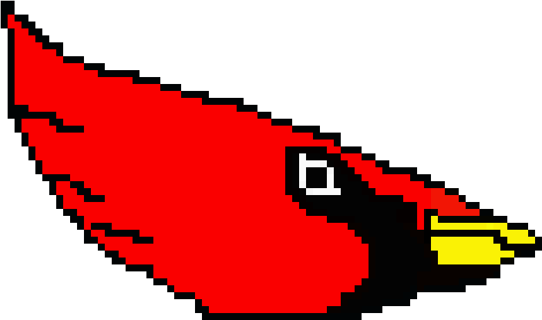 My Arizona Cardinals Pixel Picture - Cardinal Pixel Art (860x540), Png Download