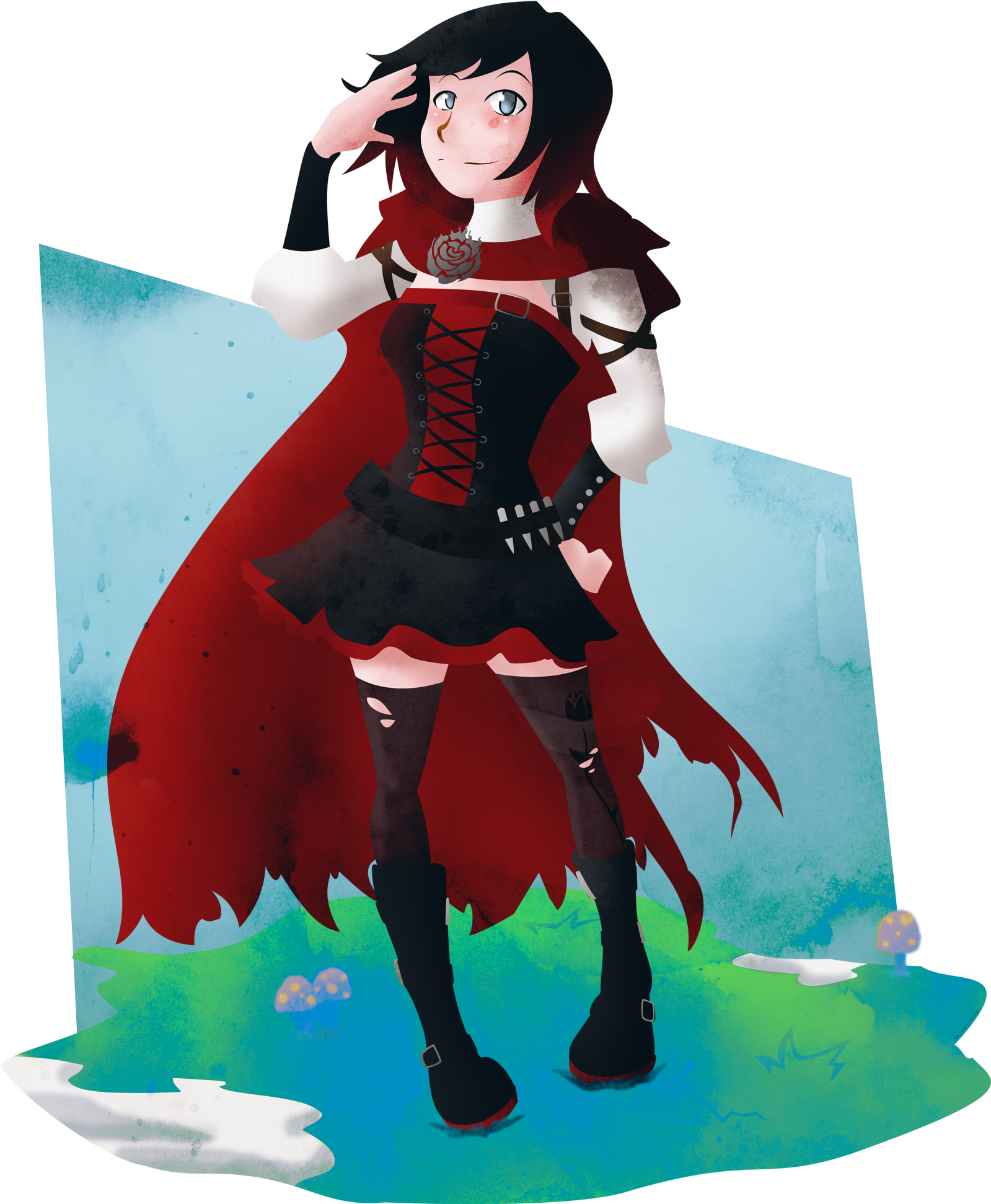Descubre Ideas Sobre Textura De Acuarela - Anime (1631x2075), Png Download