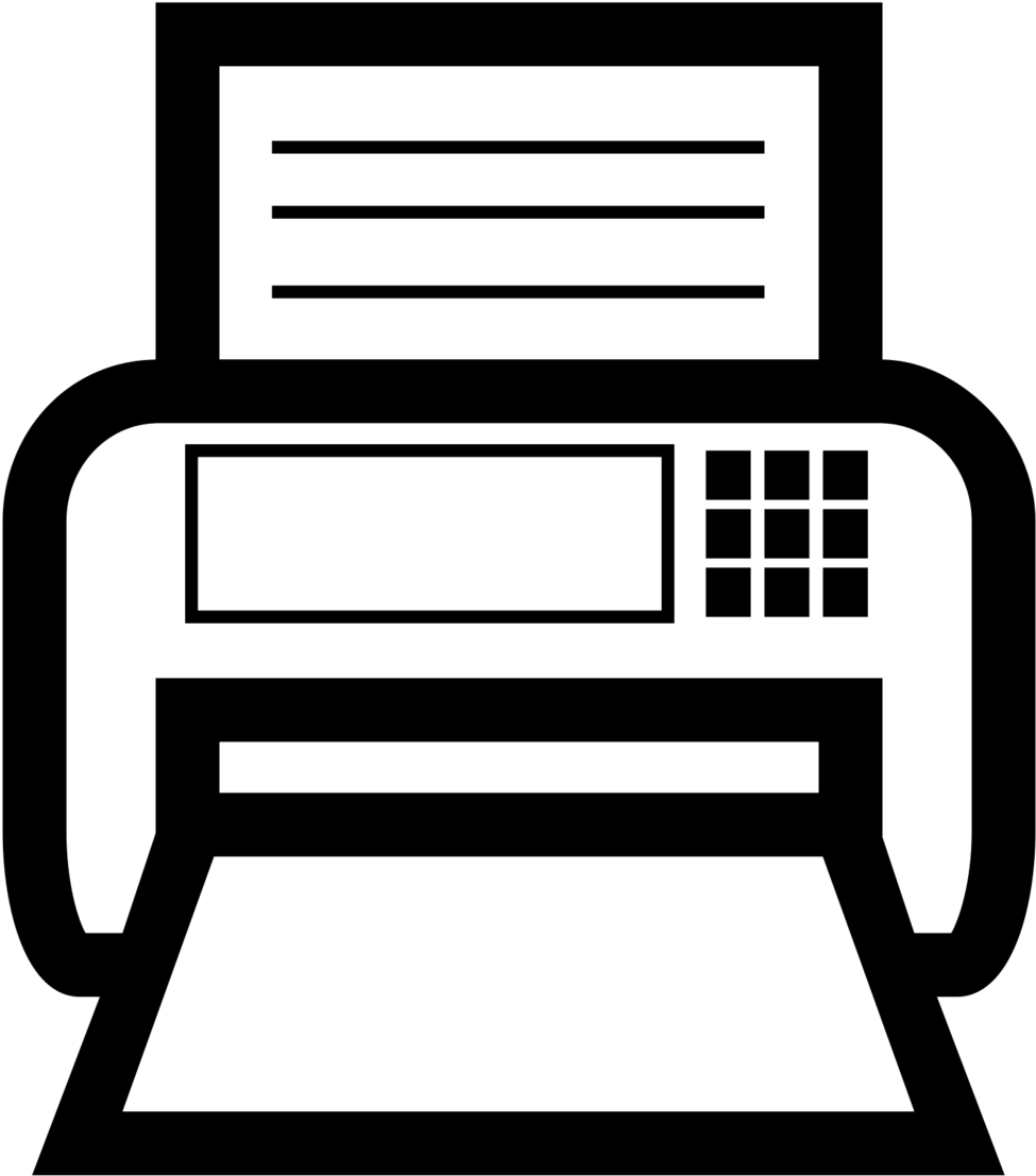 Fax Png Icon - Fax Machine Logo Png (1200x1200), Png Download
