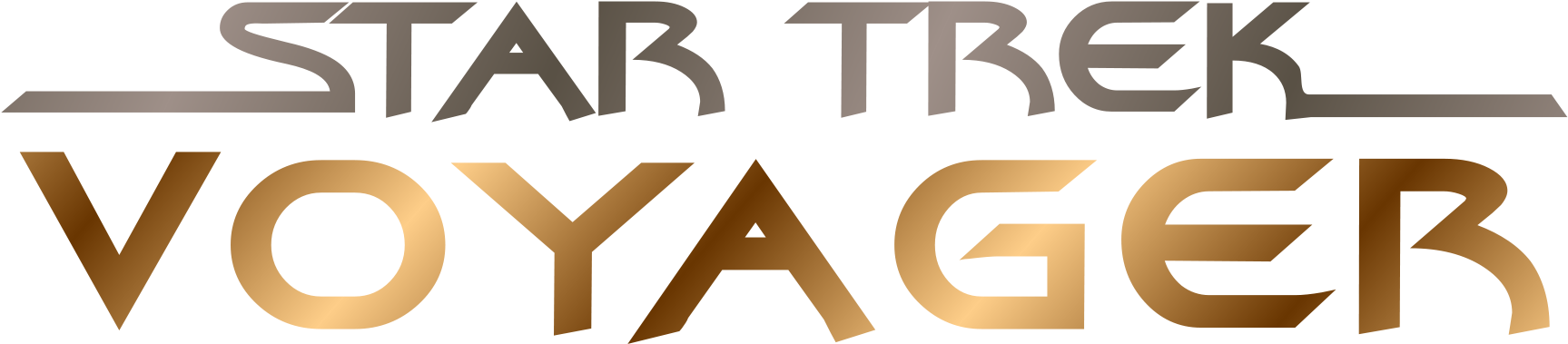 Star Trek Voyager - Star Trek Voyager Title (2000x750), Png Download