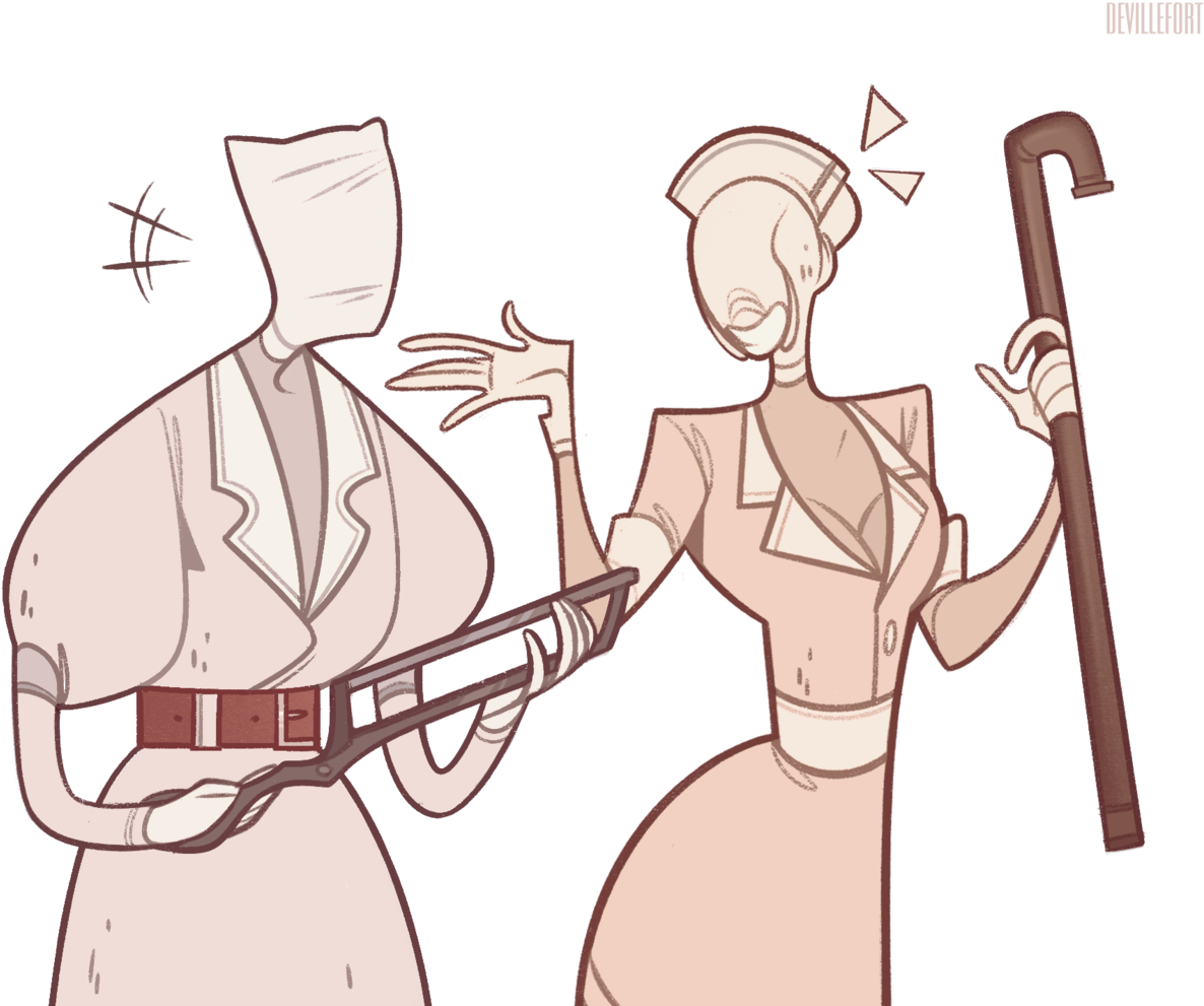 Dead By Daylight X Silent Hill Crossover - Nursing (500x391), Png Download