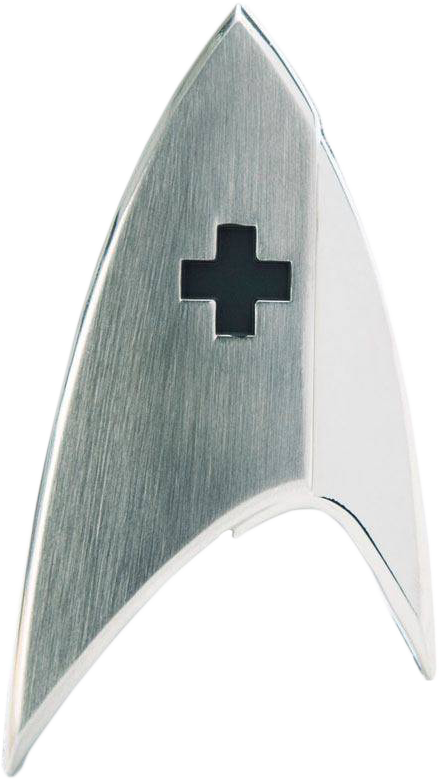 Star - Star Trek: Discovery Magnetic Insignia Badge, Medical (439x779), Png Download