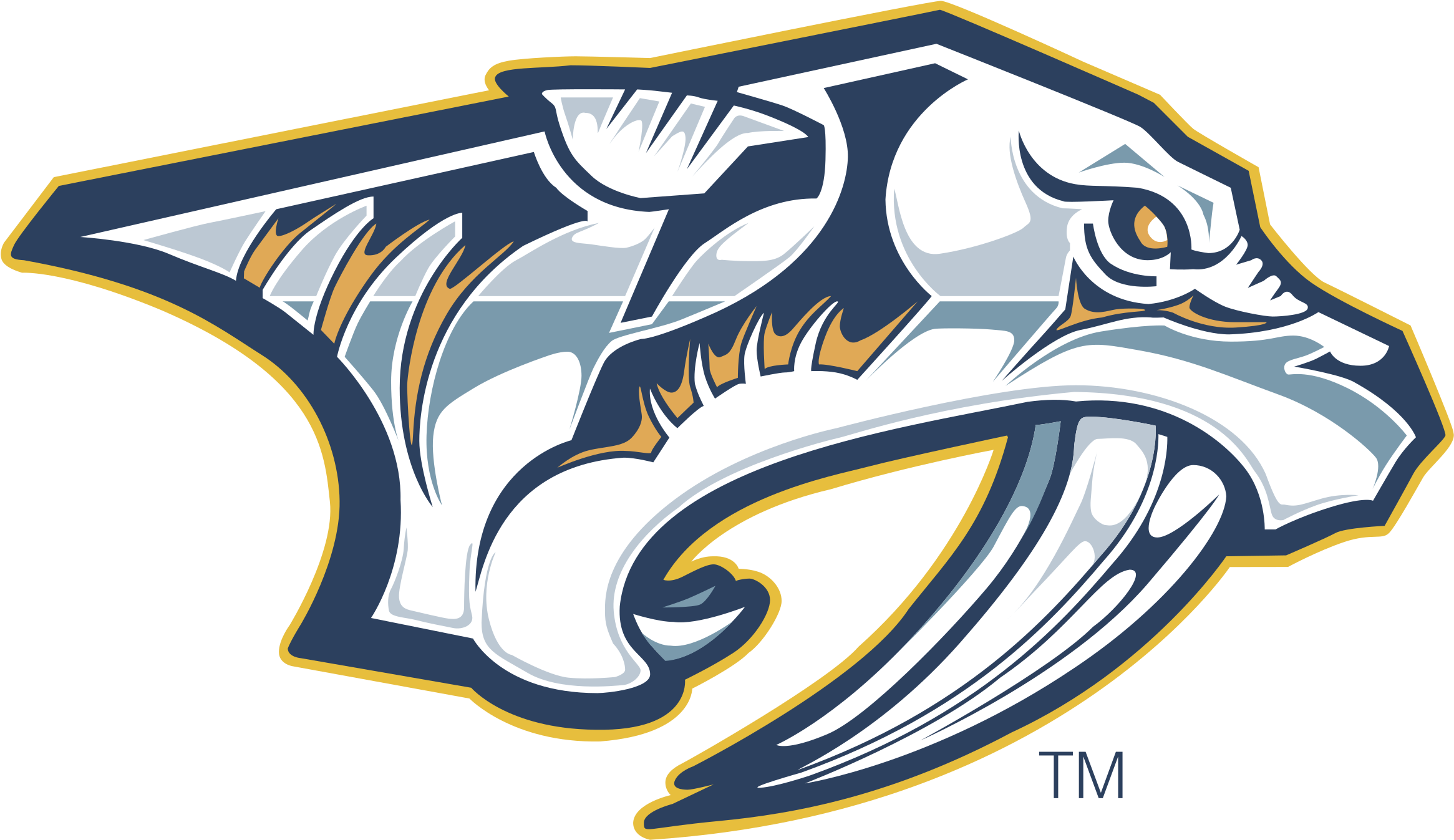 Nashville Predators Logo Png Transparent - Nashville Predators Original Logo (2400x2400), Png Download