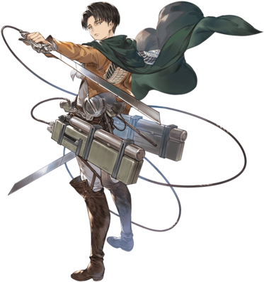 Levi A - Granblue Fantasy Attack On Titan (480x400), Png Download