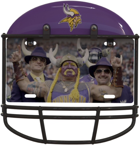 Minnesota Vikings Helmet Frame - Minnesota Vikings (464x480), Png Download