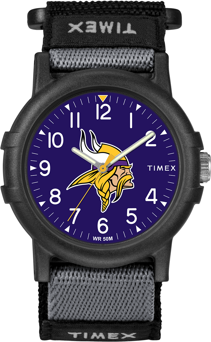 Recruit Minnesota Vikings Large - Timex Camper T49713 Watch (1000x1200), Png Download
