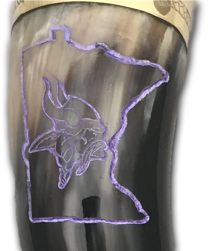 Since It's High Time We Pay Homage To The Nfl Team - Custom Made Drinking Horns (798x797), Png Download