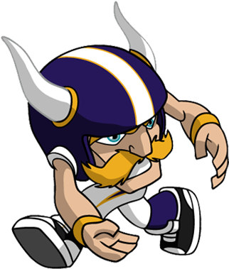 Nfl Rush Zone Vikings - Vikings Nfl Cartoon (360x400), Png Download