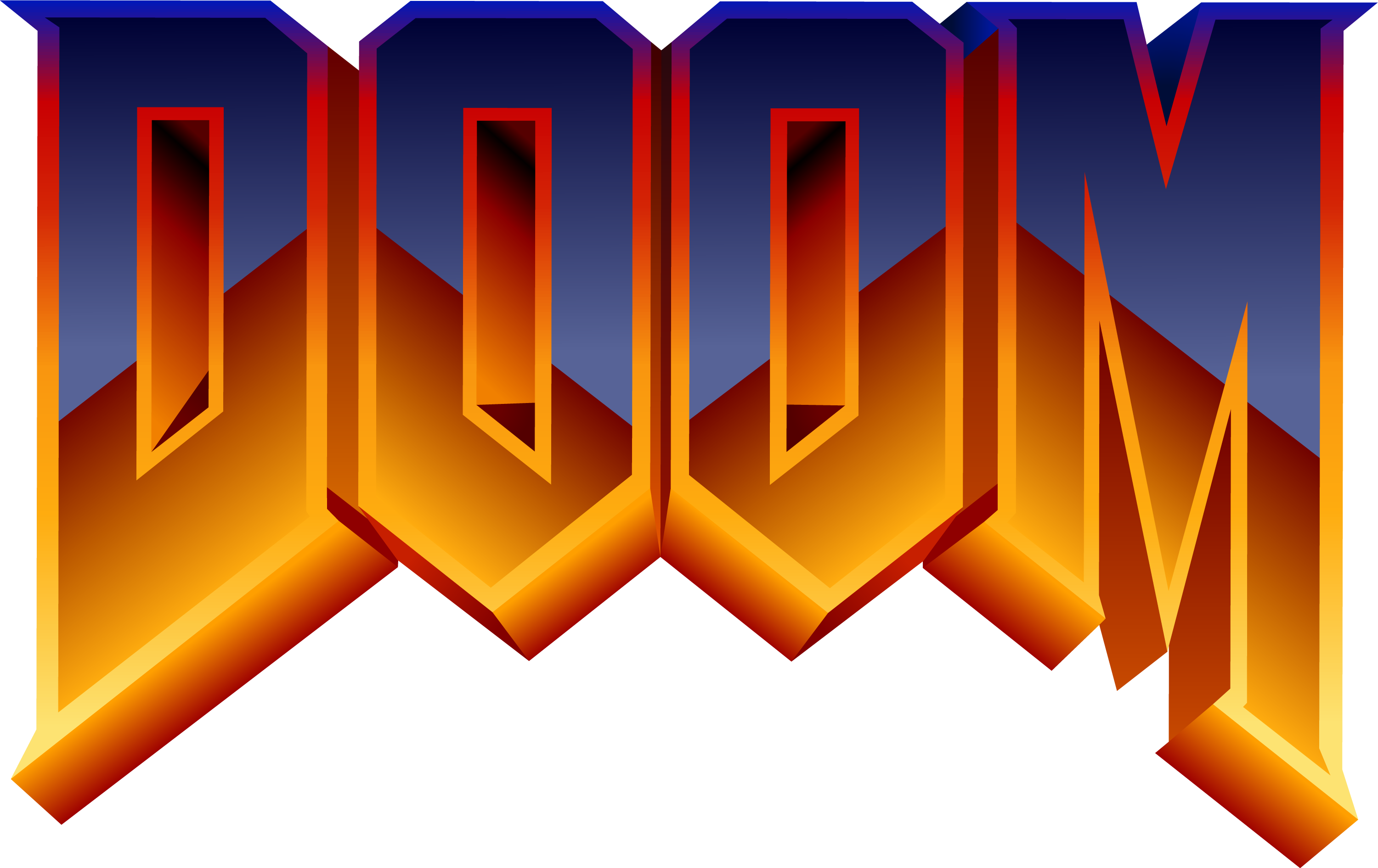 Clip Art Stock By Doctor G On Deviantart Doctorg - Doom Logo Jpg (3000x1891), Png Download