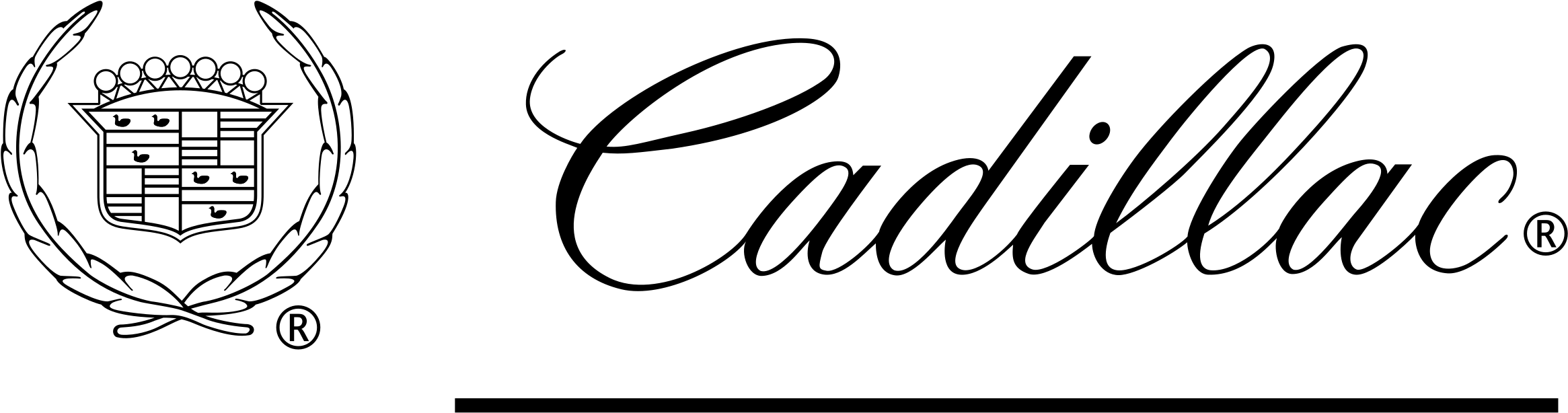 Cadillac Logo Png Transparent - Cadillac Font (2400x2400), Png Download