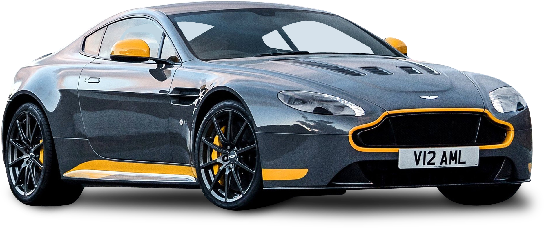 Aston Martin Vantage Gt8 Grey Car Png Image - Aston Martin Vantage (1994x914), Png Download