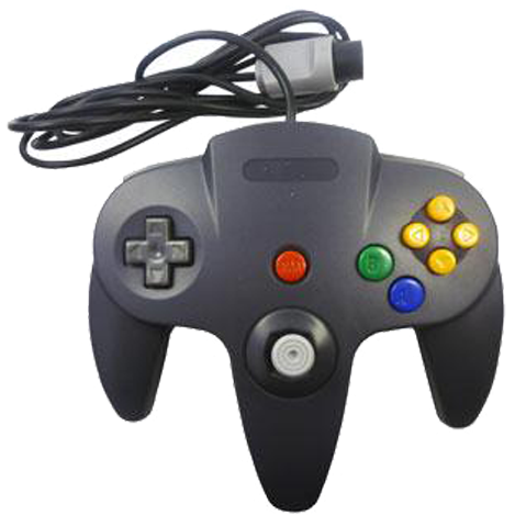 N 64 Controller Schwarz Neu (600x600), Png Download