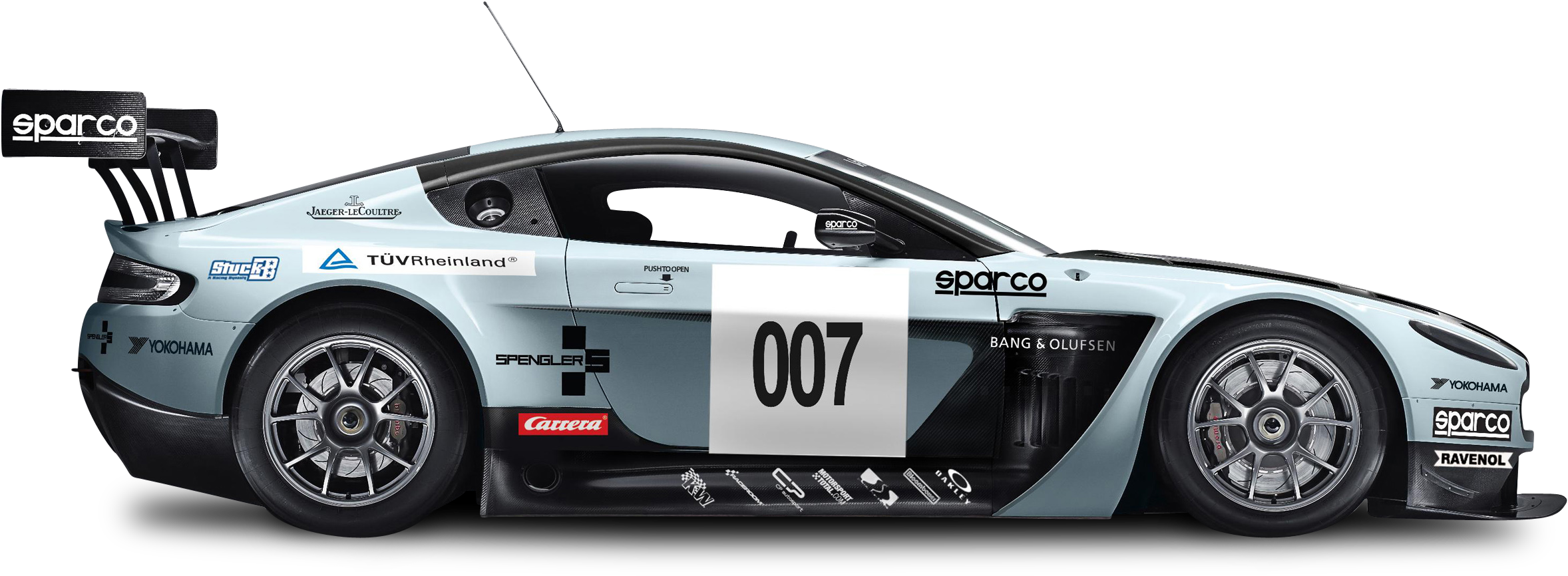 Blue Aston Martin Vantage Gt3 Car Png Image - Professional Pictures Of Cars (2574x1014), Png Download