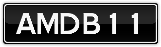 Aston Martin Db11 - Iam Late Licence Plate (800x600), Png Download