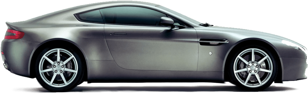 Aston Martin In Dallas - Aston Martin V8 Vantage Profile (989x314), Png Download