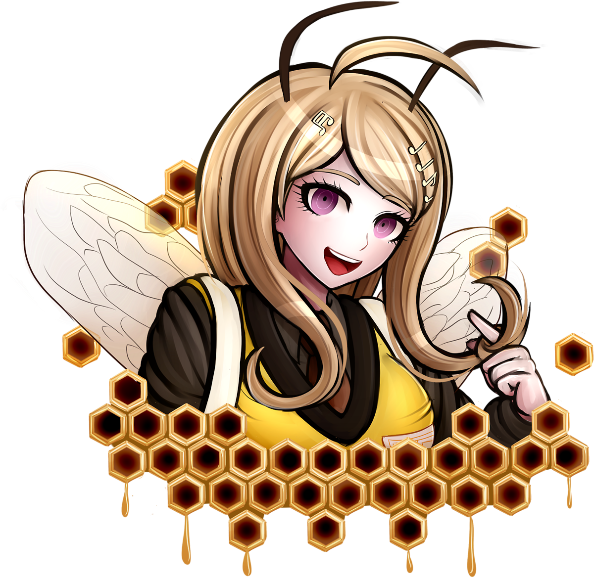 Bee Transparent Ear - Honey Bee (1280x1266), Png Download