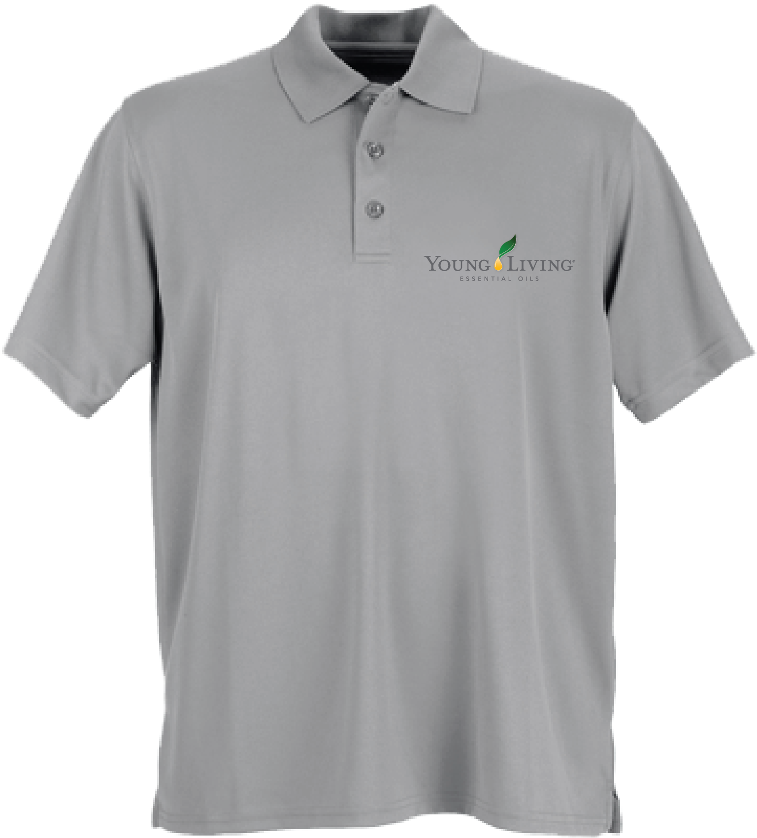 Men's Performance Polo - Army Mens Omega Solid Mesh Tech Polo (colour: Grey) (1537x1703), Png Download