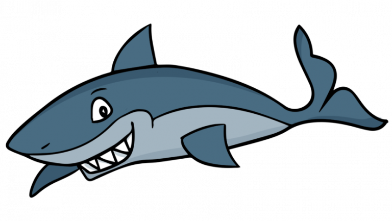 Images Image Of Best Clip Art Clipartoons - Transparent Background Shark Clipart (768x433), Png Download