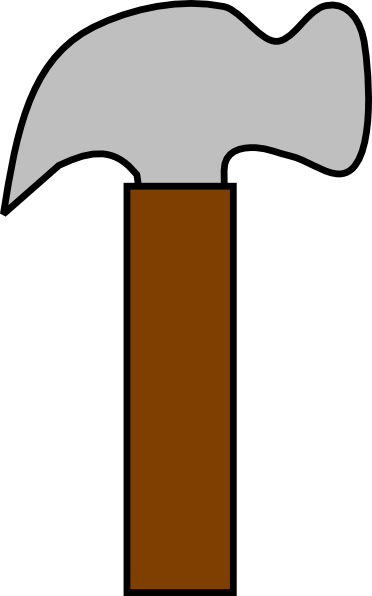 Free To Use Public Domain Hammer Clip Art - Hammer Clipart (372x596), Png Download