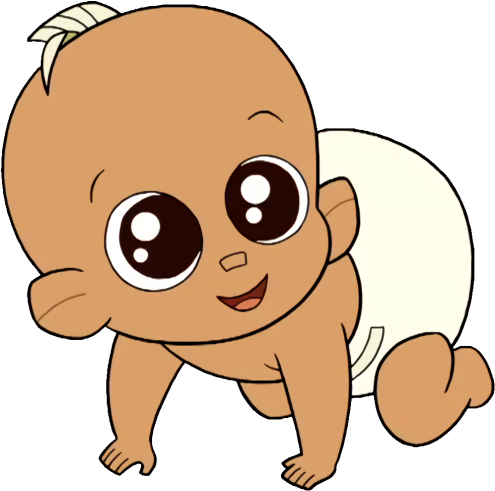Baby Images Game - Crawling Animated Baby Clipart (510x515), Png Download